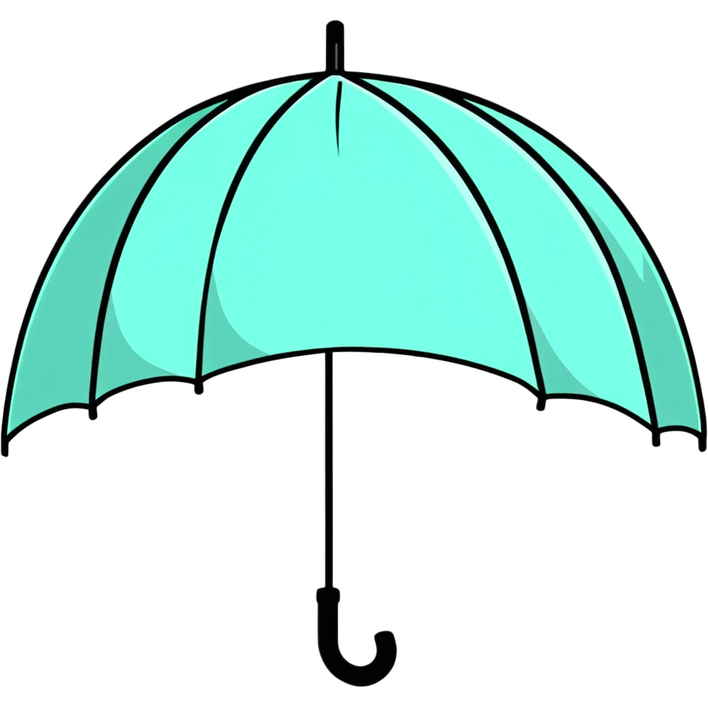 pastel umbrella emoji