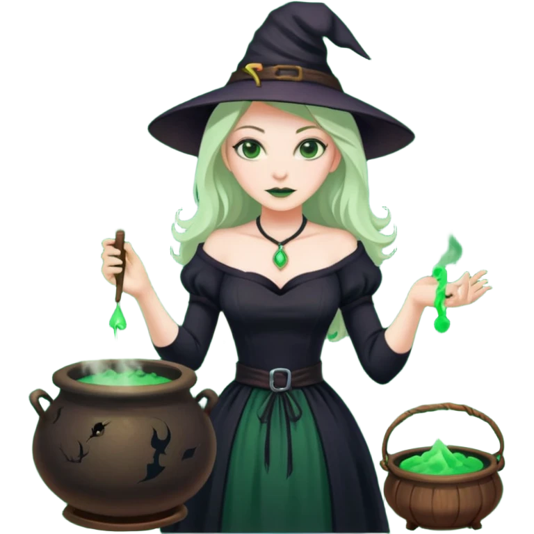 witch preparing poison emoji