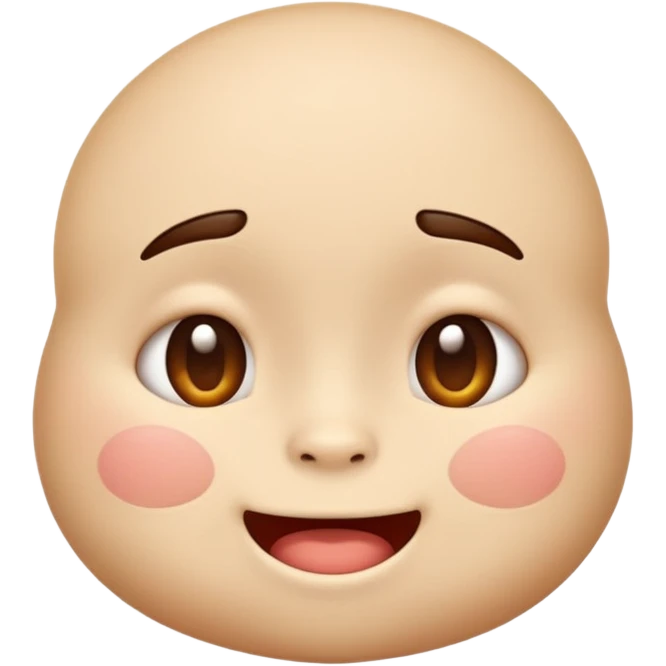 squish face emoji, cute, cheeks pressed together, expressive emoji