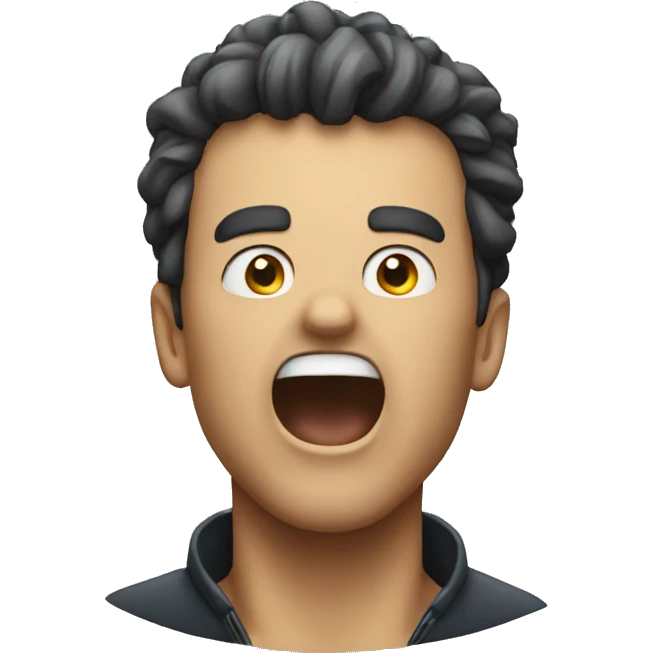 a man screaming ai emoji emoji
