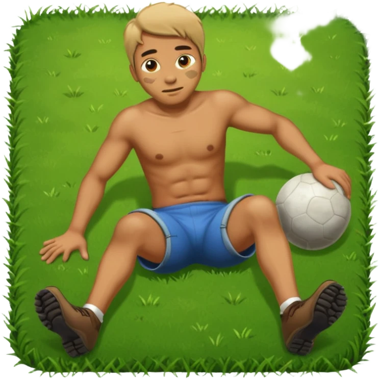 Man rolling on ground emoji