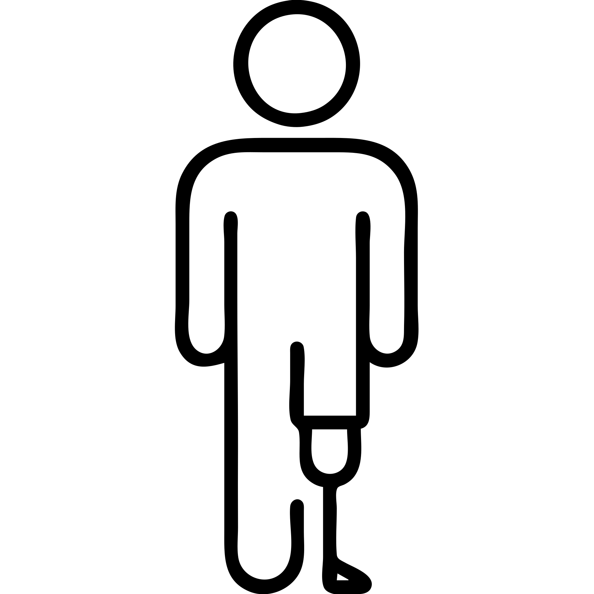 outlined icon of a man with a peg leg emoji