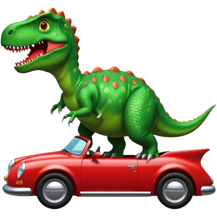 Dinosaurus on a Car emoji