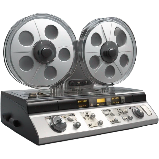 modern magnetophone reel to reel emoji