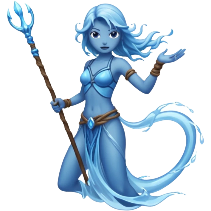 water elemental long whip emoji