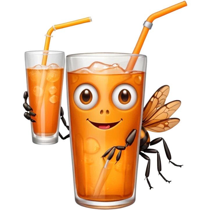 bug drinkig soda emoji