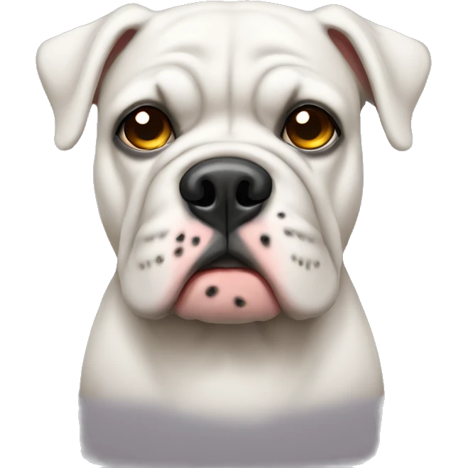 Sad american bull dog emoji