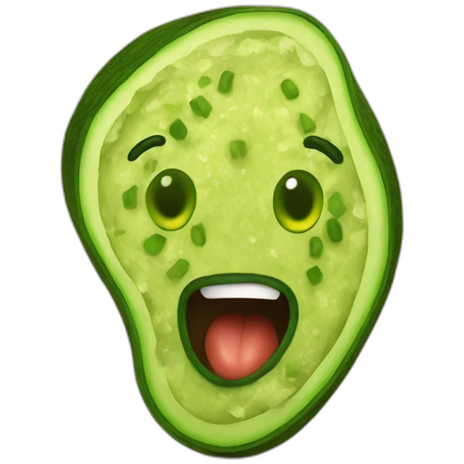 Crazy guacamole emoji