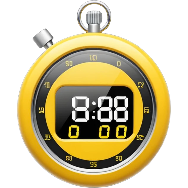 yellow stopwatch  emoji