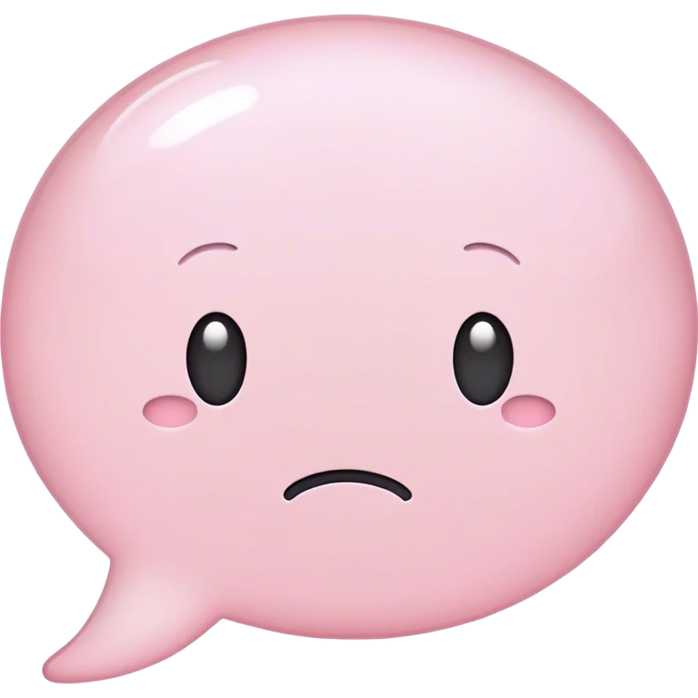 light pink thinking bubble emoji