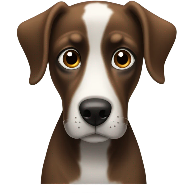 Dog with black fur, brown eyes, floppy ears named Rufus  emoji