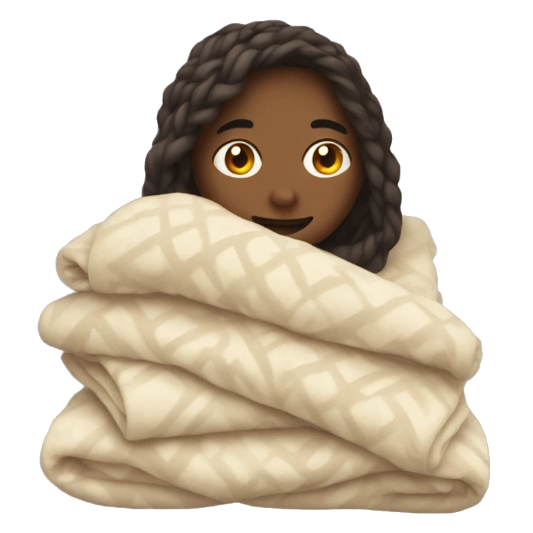 Cozy blanket emoji