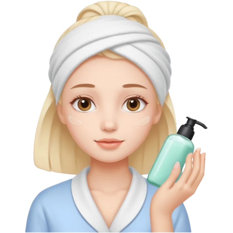 cute pastel colors skin care emoji