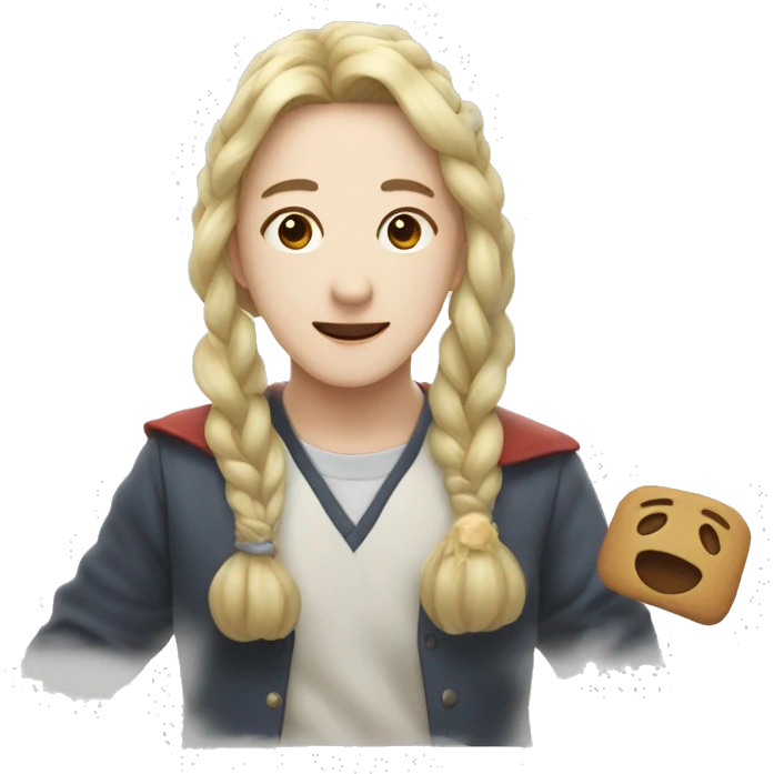 귀여운 개구리와 타로버블티 emoji