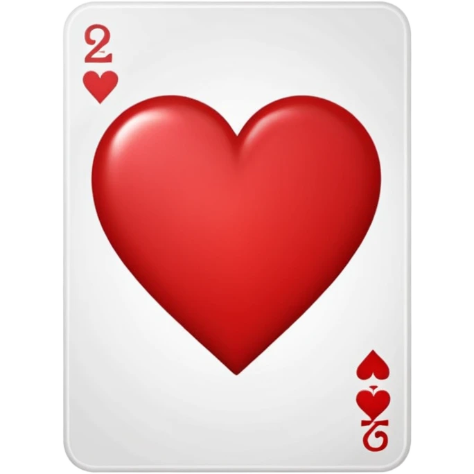 give me a playing card 2 of hearts ] emoji