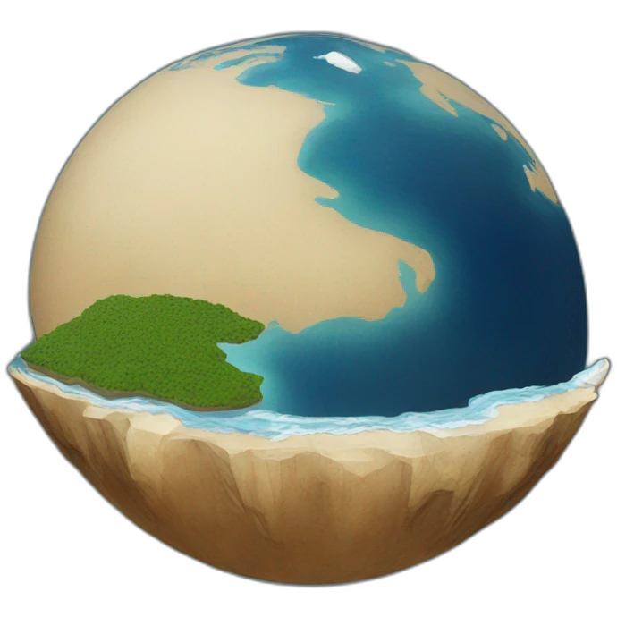 Flat earth emoji