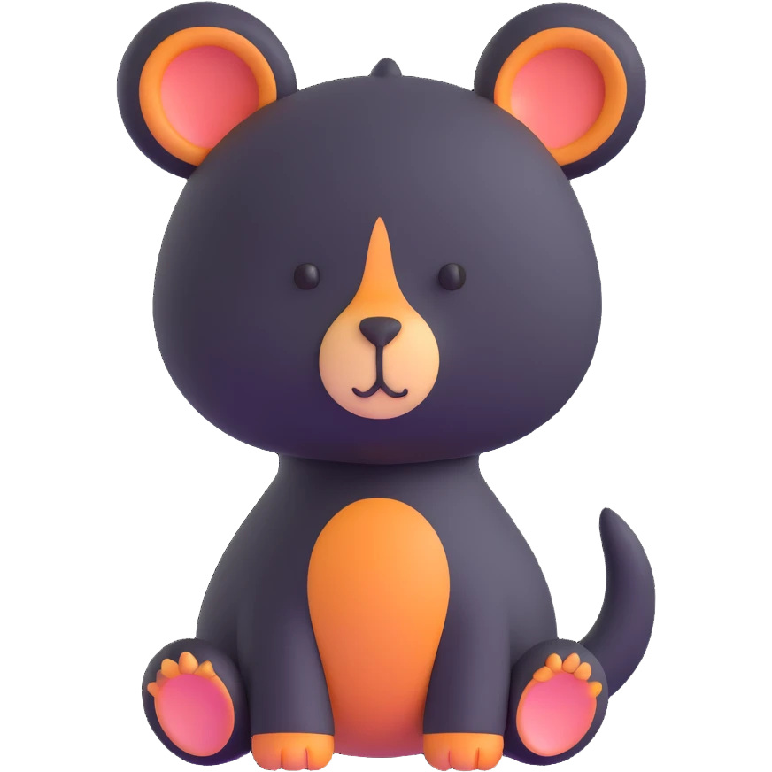 cute animal made of modeling clay emoji
