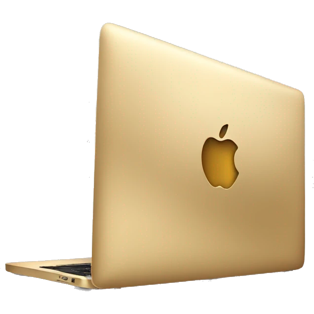 Gold macbook emoji