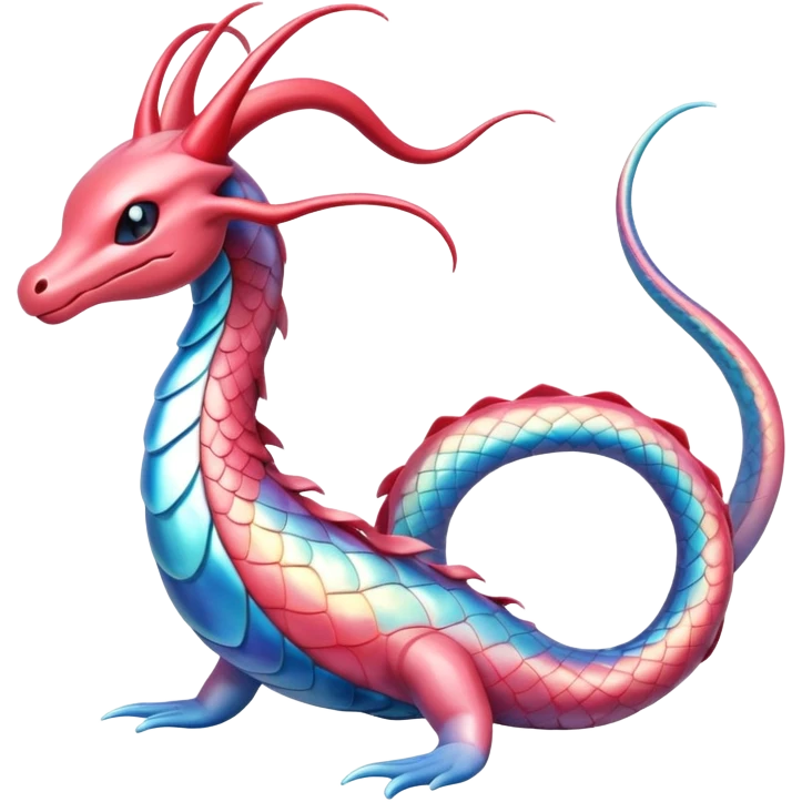 Milotic-Dragonair-Fakémon-hybrid-creature (full body)  emoji