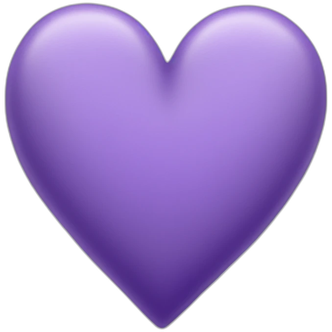 Lavendar heart emoji