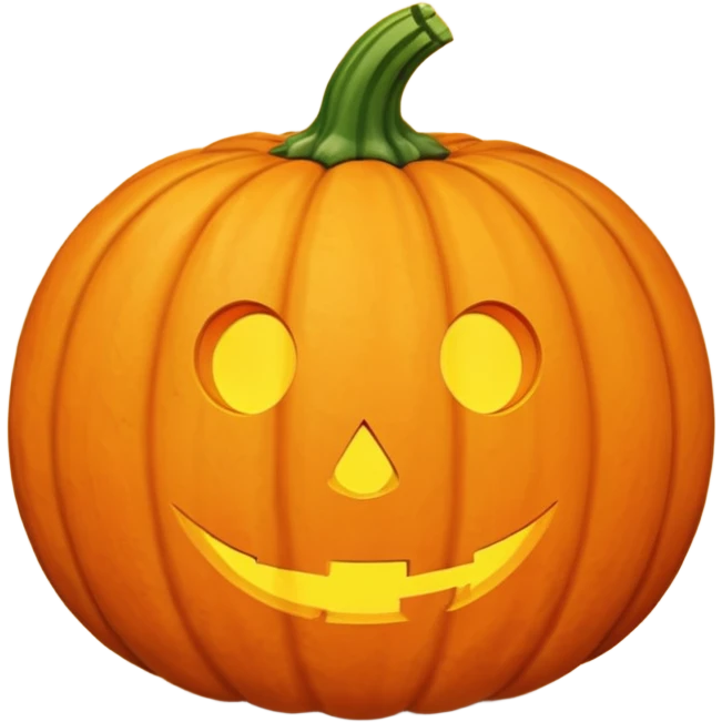 pumpkin no face emoji