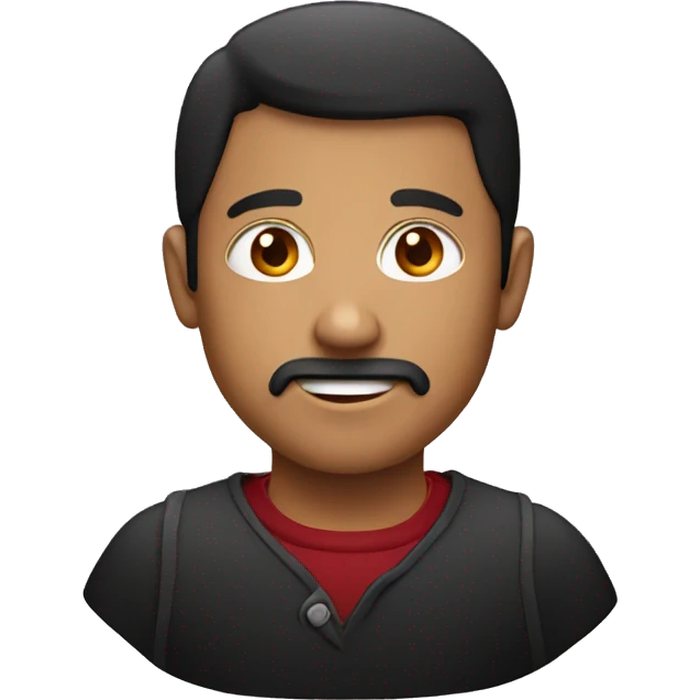 Dark red iPhone  emoji