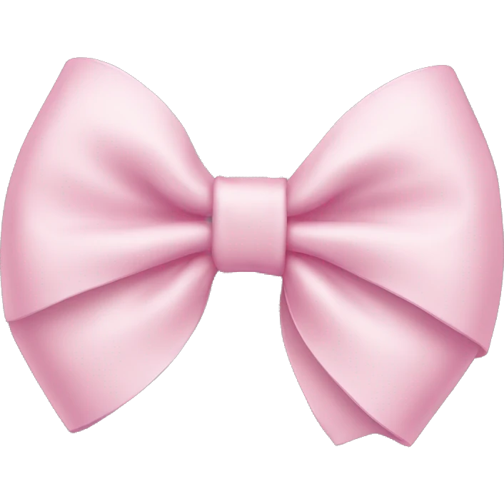 light pink bow emoji
