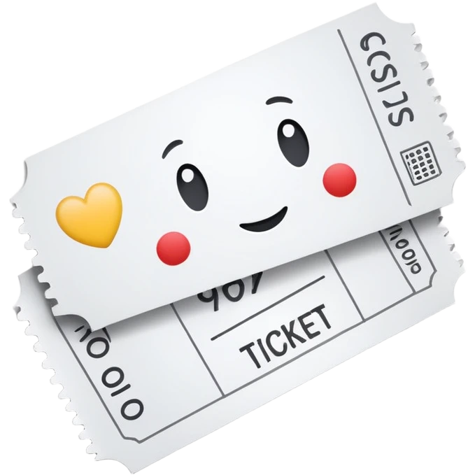 Ticket signed  emoji