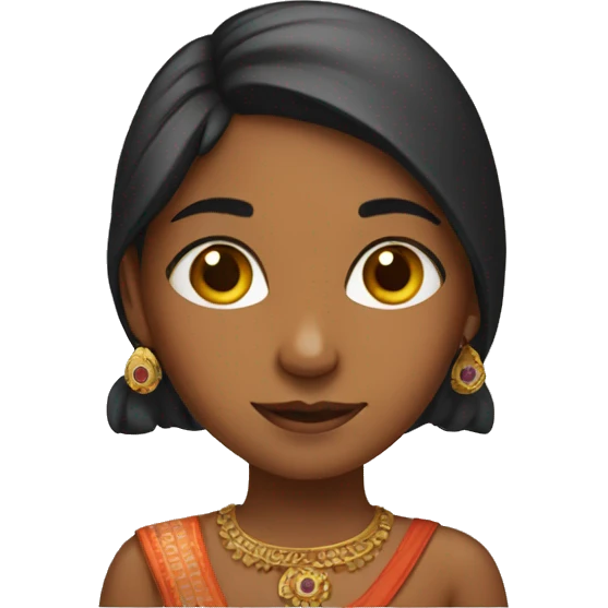 indian girl  emoji