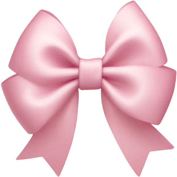 light pink bow on light pink bow emoji