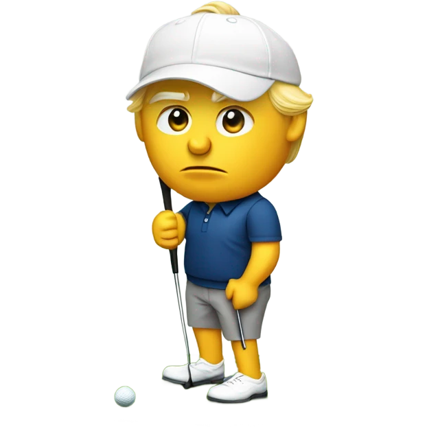 Donald trump golfing emoji