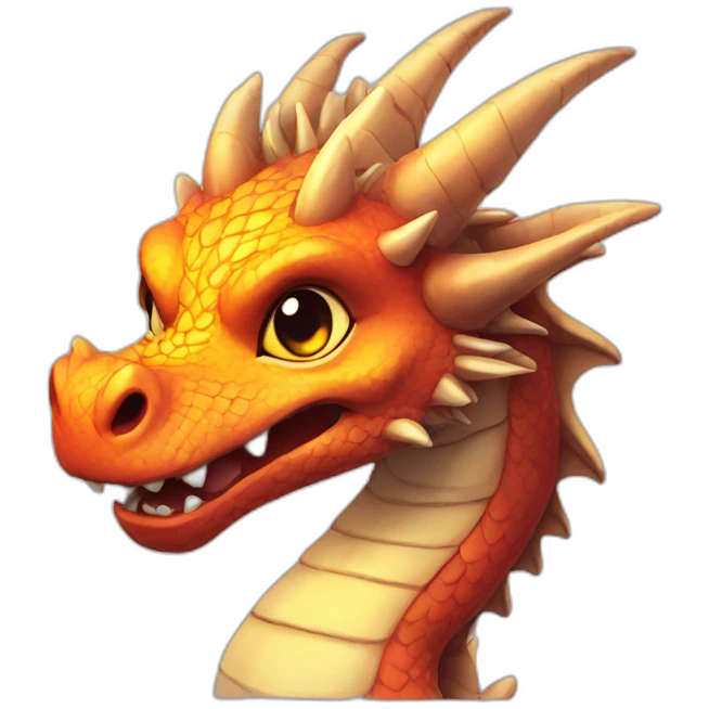 dragon cute sun emoji