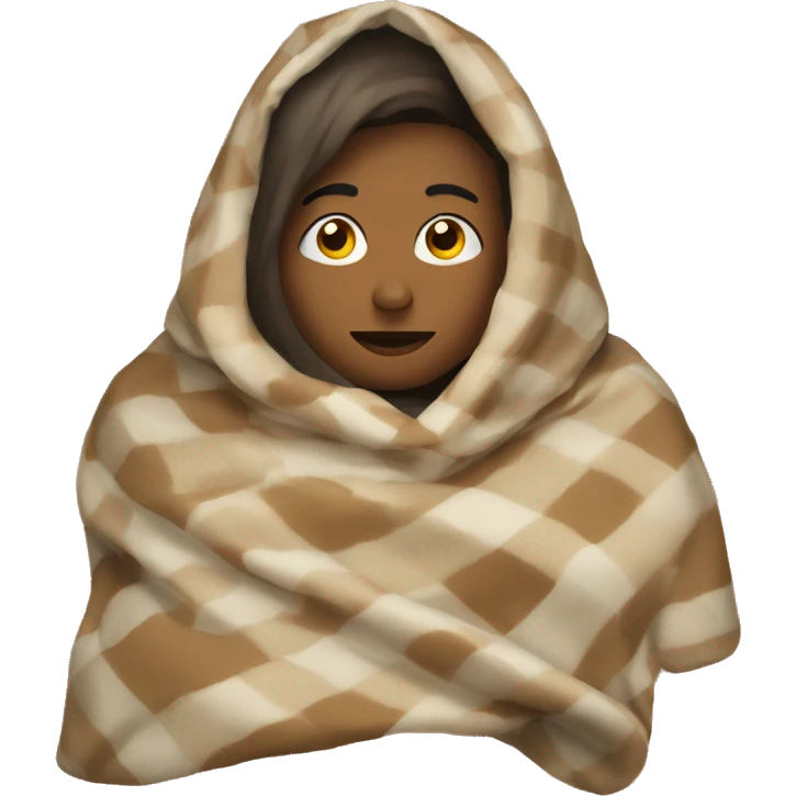 Person in blanket emoji