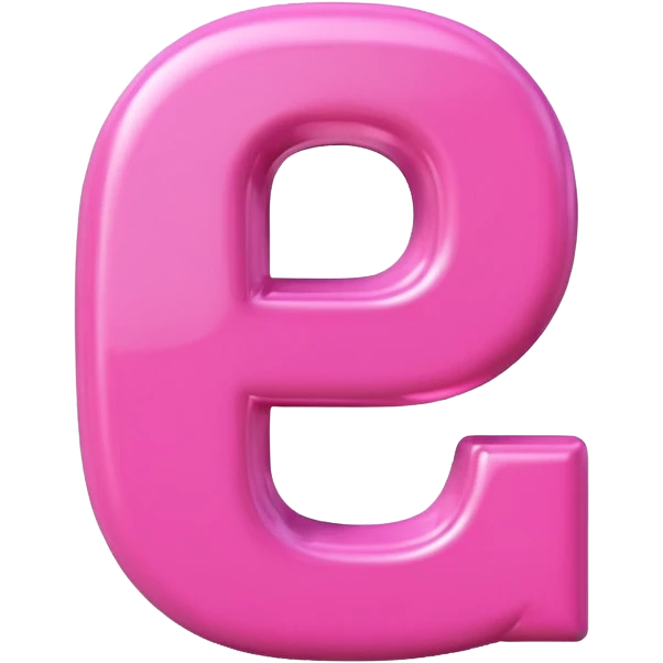pink letter D emoji emoji
