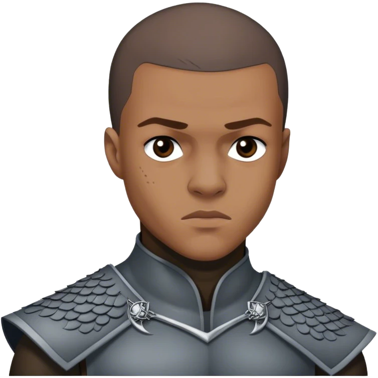 Grey Worm from game of thrones emoji