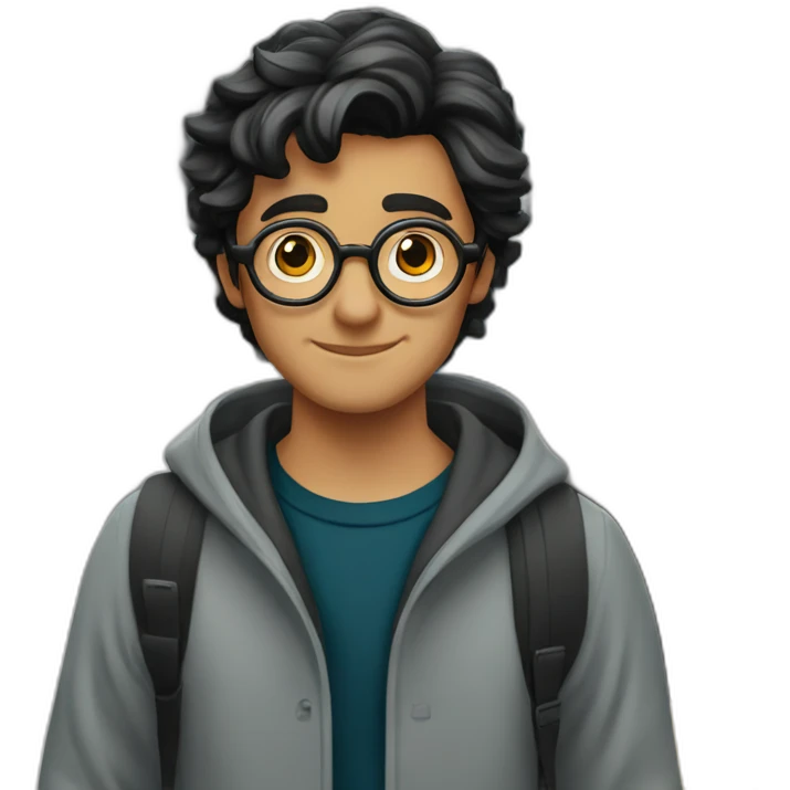 harry potter  at train platform emoji