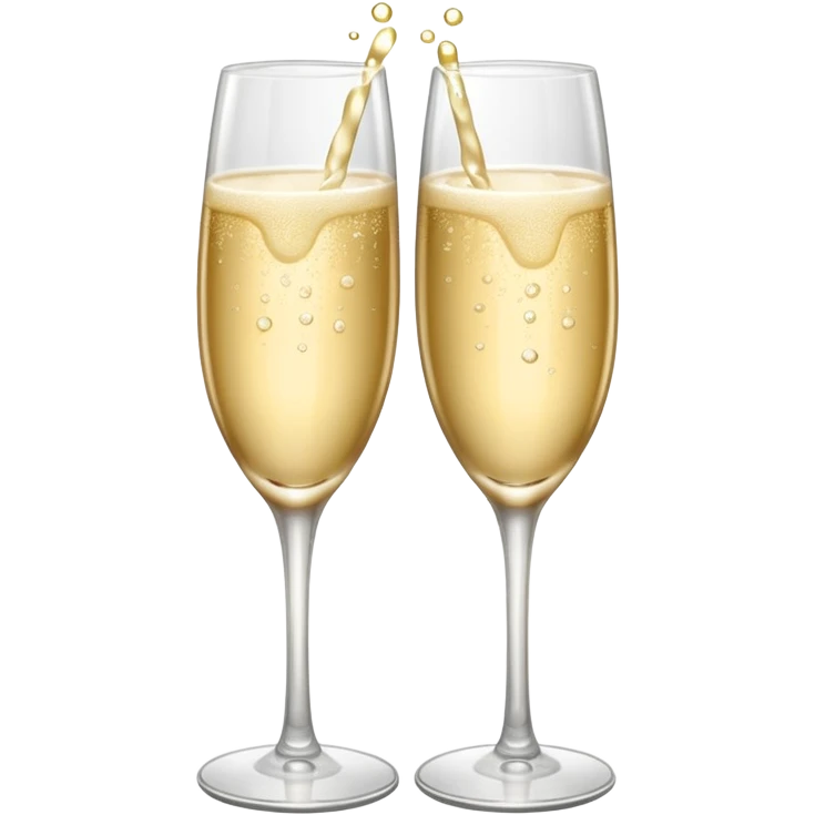 two glasses gently touching each other emoji