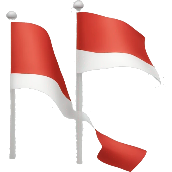 Red flag with white circle  emoji