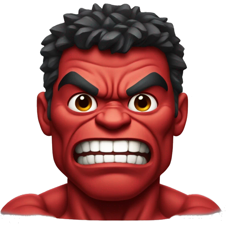 Red Hulk detailed giving thumbs up emoji