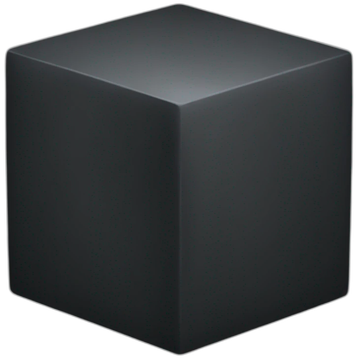 Black cube emoji