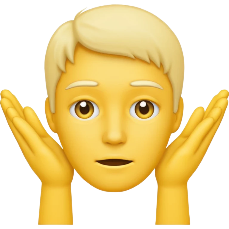cold face emoji with hands in the shape of an L emoji