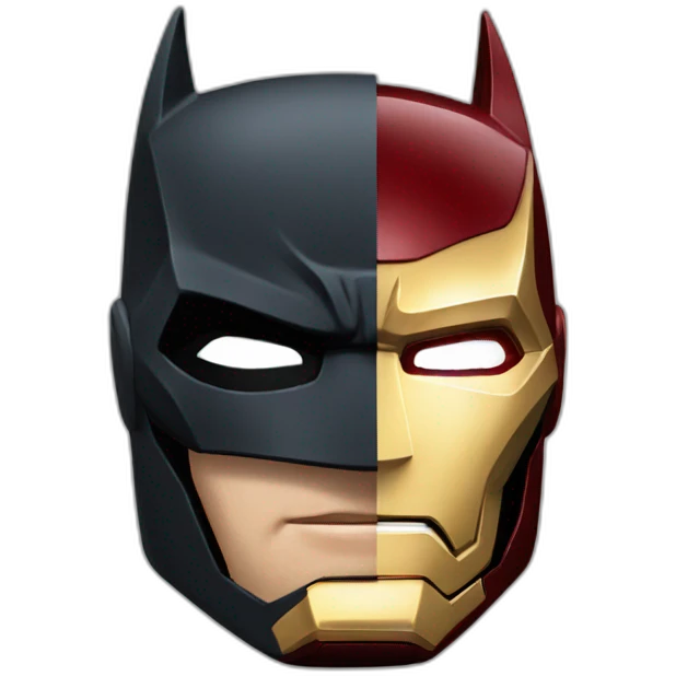 Batman and iron man emoji