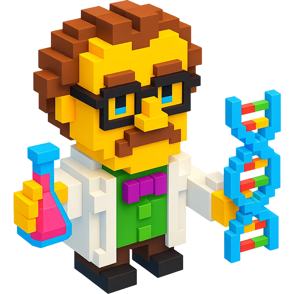 Gregor Mendel and genetics emoji