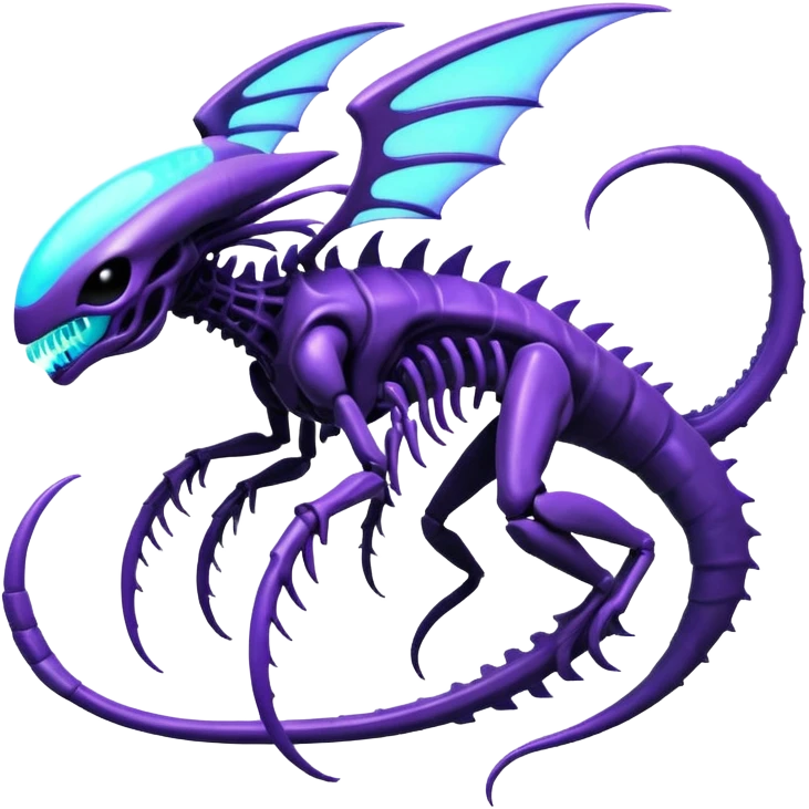 Abstract Xenomorph-Genesect-Lunala-ET-hybrid-fantasy-creature emoji
