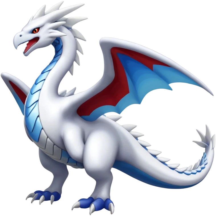 Kyurem-reshiram-Lugia-hybrid, full body emoji