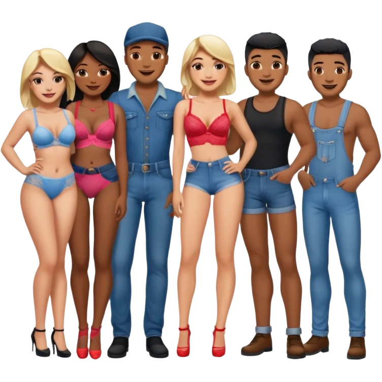 SEX WORKERS MALE AND FEMALE emoji