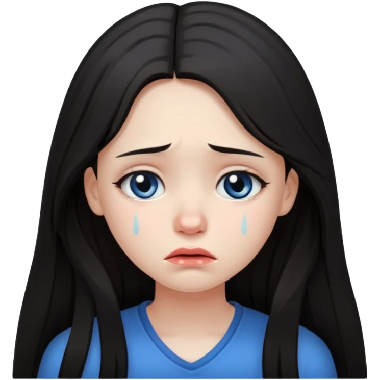 sad heartbroken girl  emoji