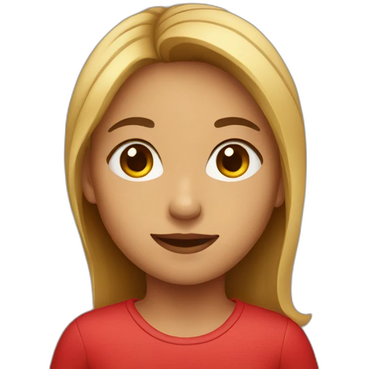 girl wearing red  emoji