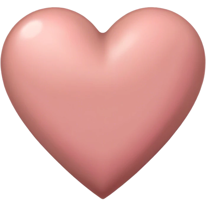 Gray rosy brown heart emoji