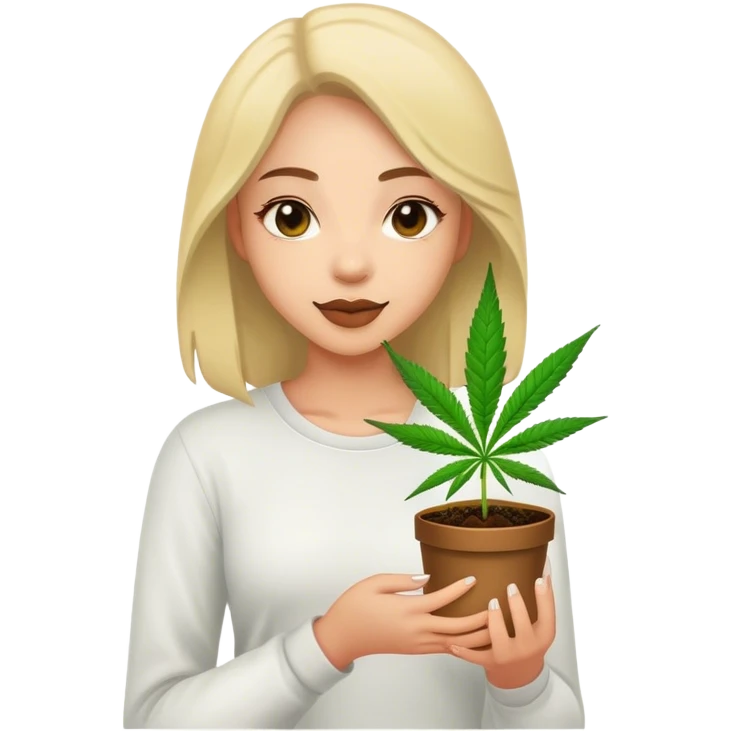 Girly marijuana  emoji